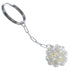 Authentic Sterling Silver Mother Of Pearl Bead Key Chain BX120790
